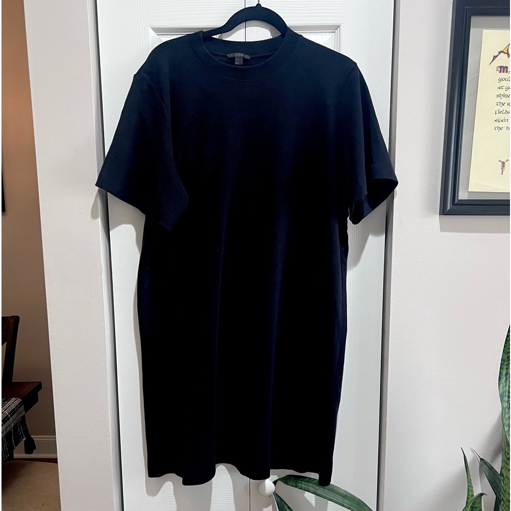 COS Black T-shirt dress size large